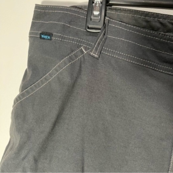 Kuhl Shorts Mens 38 Grey Hiking Outdoors Nylon Flex Fishing Stealth Relaxed - Picture 3 of 16
